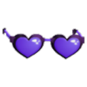 Purple Heart Glasses